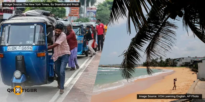 Sri Lanka fuel QR code